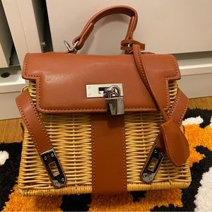 Straw Shoulder Bag Picnic Bag